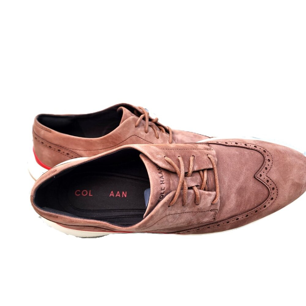 Cole Haan Original Grand Nubuck Wingtip Brogue Casual Oxfords 11 - Picture 5 of 11